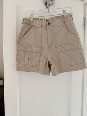 Khaki Utility Cargo Shorts